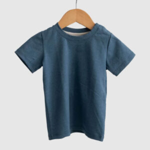 Remera Mangas Cortas Azul Jaspeado