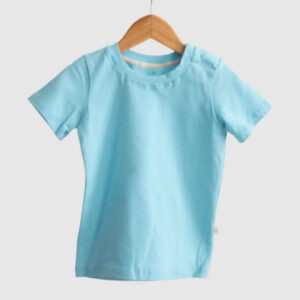 Remera Mangas Cortas Celeste Turquesa