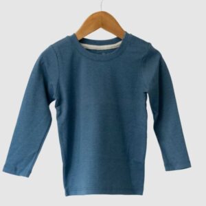 Remera Mangas Largas Azul Claro