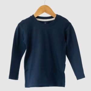 Remera Mangas Largas Azul Marino