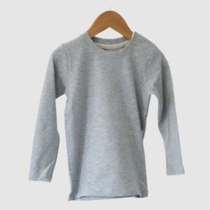 Remera Mangas Largas Gris