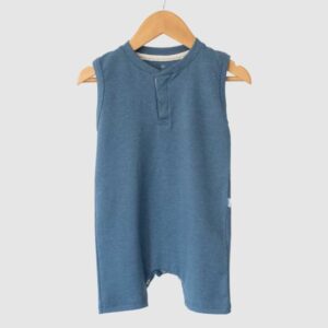 Enterito Sin Mangas Con Short Azul Claro
