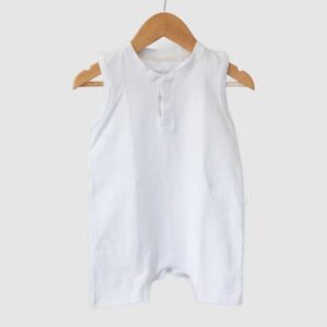 Enterito sin Mangas con Short Blanco