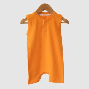 Enterito sin Mangas con Short Naranja