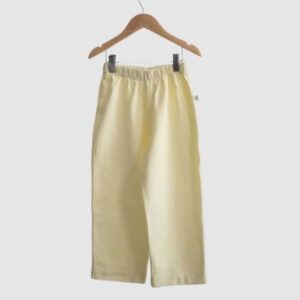 Pantalón Rústico Recto Amarillo