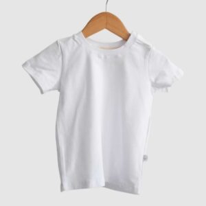 Remera Mangas Cortas Blanca