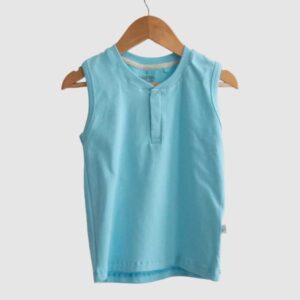 Remera sin mangas - Musculosa Celeste Turquesa